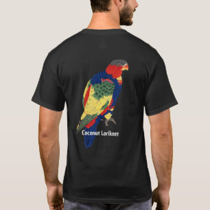 T-shirt Vintage japonais Bird Art Lorikeet de noix de coco