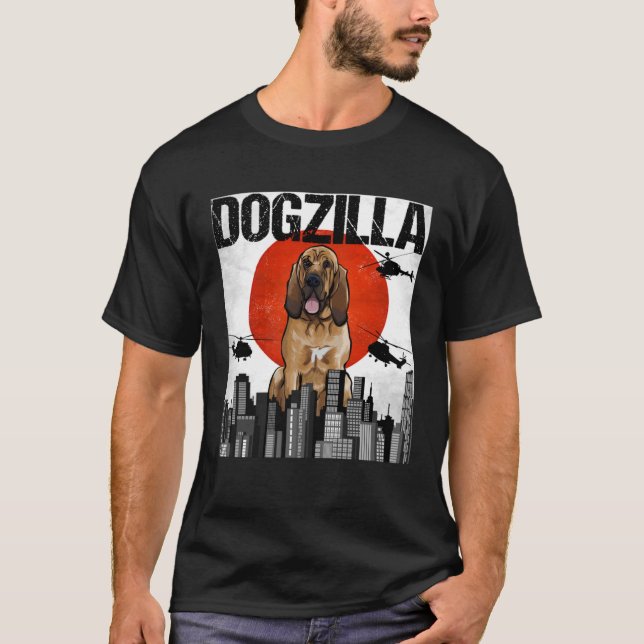 T-shirt Vintage japonais Dogzilla Bloodhound (Devant)