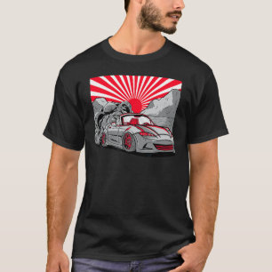 T-shirt Vintage japonais Drifti Voiture Streetwear Retro D
