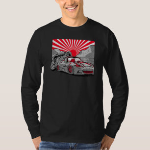 T-shirt Vintage japonais Drifti Voiture Streetwear Retro D