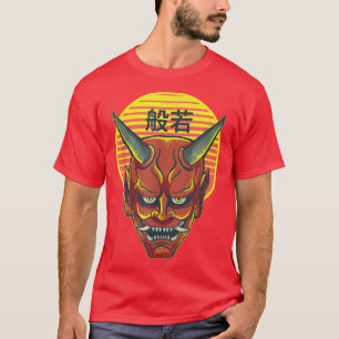 T-shirt Vintage Japonais Oni Japon Diable Anime