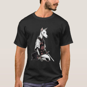 T-shirt Vintage japonais Samurai italien Greyhound chien