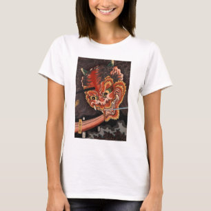 T-shirt Vintage japonais Yokai Oni King Fine Art