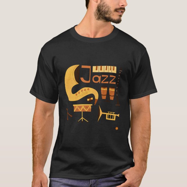 T-shirt Vintage Jazz (Devant)