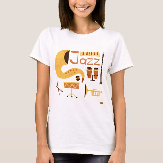 T-shirt Vintage Jazz (Devant)