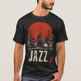 T-shirt Vintage Jazz Band Musical Heritage Design