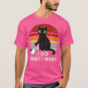 T-shirt Vintage Je Fais Ce Que Je Veux Chat Amour Ou Papa 