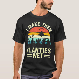 T-shirt Vintage Je Leur Fais Planties Wet Gardener Gardeni