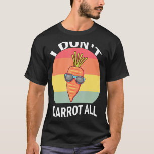T-shirt Vintage Je ne carotte pas tous les légumes Carotte