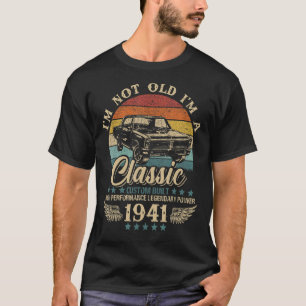 T-shirt Vintage Je ne suis pas vieux Je suis classique Voi