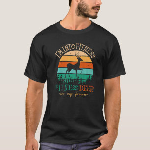 T-shirt Vintage Je Suis Dans La Forme Fit Ness Cerf Dans M