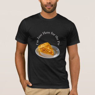 T-shirt Vintage Je suis juste ici pour la tarte 