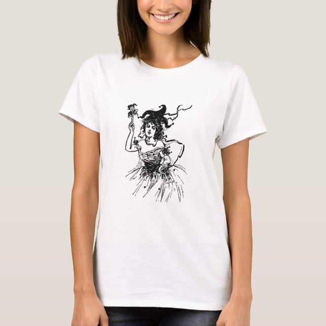 T-shirt Vintage Jester Lady (Devant)
