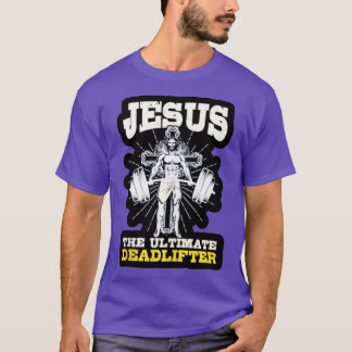 T-shirt Vintage Jésus l'Ultimate Deadlifter Funny Christi