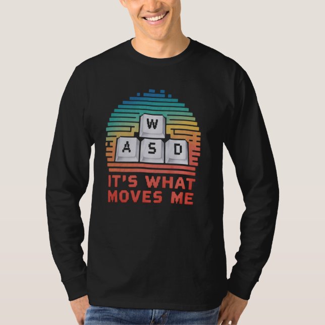 T-shirt vintage Jeu PC WASD (Devant)