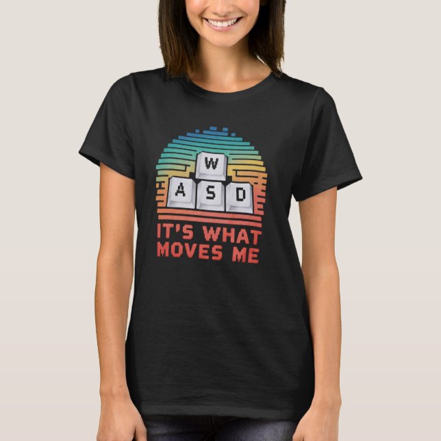 T-shirt vintage Jeu PC WASD (Devant)