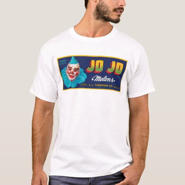 T-shirt Vintage JO JO Melons Crate Étiquette (Devant)