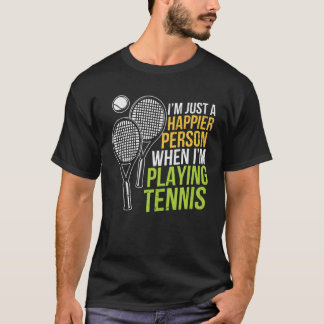 T-shirt Vintage Jouer Tennis Sports Playe