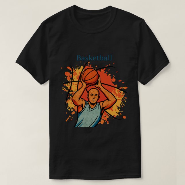 T-Shirt Vintage Joueur de Basket (Design devant)