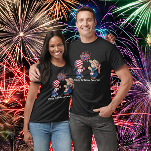 T-shirt Vintage Joyeux anniversaire Amérique