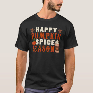 T-shirt Vintage Joyeux Épice Citrouille En Tout Saison H