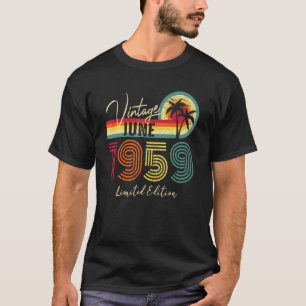 T-shirt Vintage juin 1959 63e anniversaire 63 ans