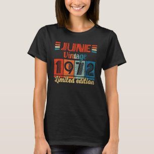 T-shirt Vintage juin 1972 50e anniversaire 50 ans 1