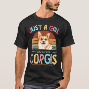 T-shirt Vintage Juste Une Fille Qui Aime Les Femmes De Chi