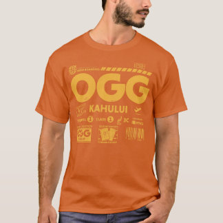 T-shirt Vintage Kahului OGG Maui Code de l'aéroport Jour d