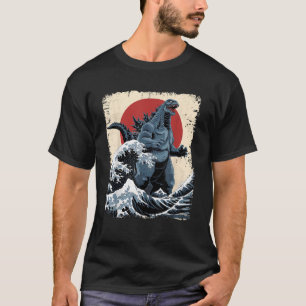 T-shirt Vintage Kaiju Japonais Monster Art Movie Anime Man
