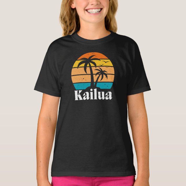 T-shirt Vintage Kailua Retro (Devant)