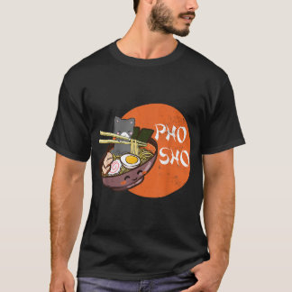 T-shirt Vintage Kawaii Chat Pho Sho Bowl Vietnamien Ramen 