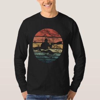 T-shirt Vintage Kayak Lake Life Boating Paddler Canoe Ka