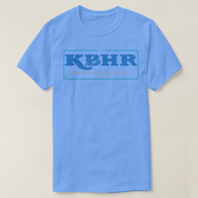 T-shirt vintage KBHR 57 am radio d'exposition du nord TShi (Design devant)