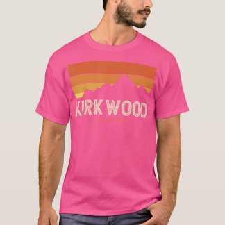 T-shirt Vintage Kirkwood California Mountains Randonnée Su