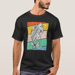 T-shirt Vintage Koi Poisson Japonais Carpe Asiatique Japon