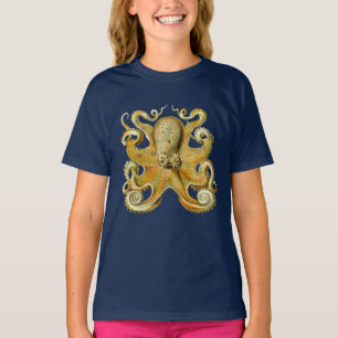 T-shirt Vintage Kraken, Octopus Gamochonia, Ernst Haeckel