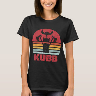 T-shirt Vintage KUBB Motif Viking Game Viking Chess Retro