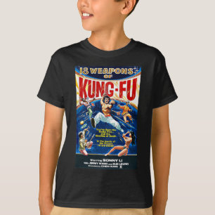 T-shirt Vintage Kungfu Karate Bjj Martial Arts Movie Retro