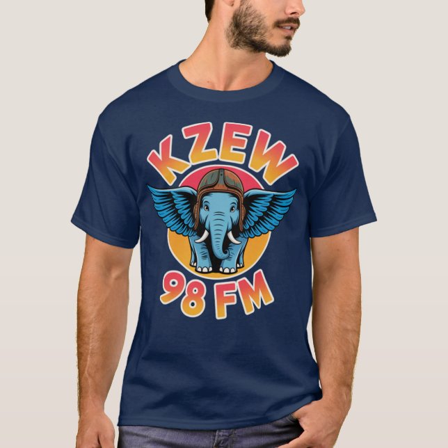 T-shirt Vintage KZEW - Dallas, TX (Devant)