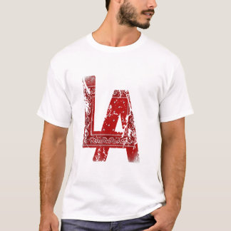 T-shirt vintage la bandana rouge gangster los angeles hiph
