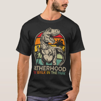 T-shirt Vintage La Paternité Est Une Promenade Dans Le Par