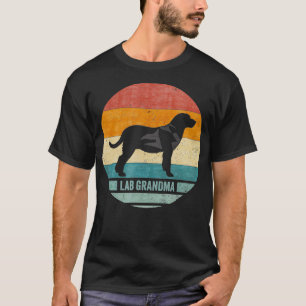 T-shirt Vintage Labrador Retriever Grand-mère Lab Silhouet