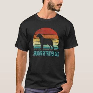 T-shirt Vintage Labrador Retriever Papa Chien