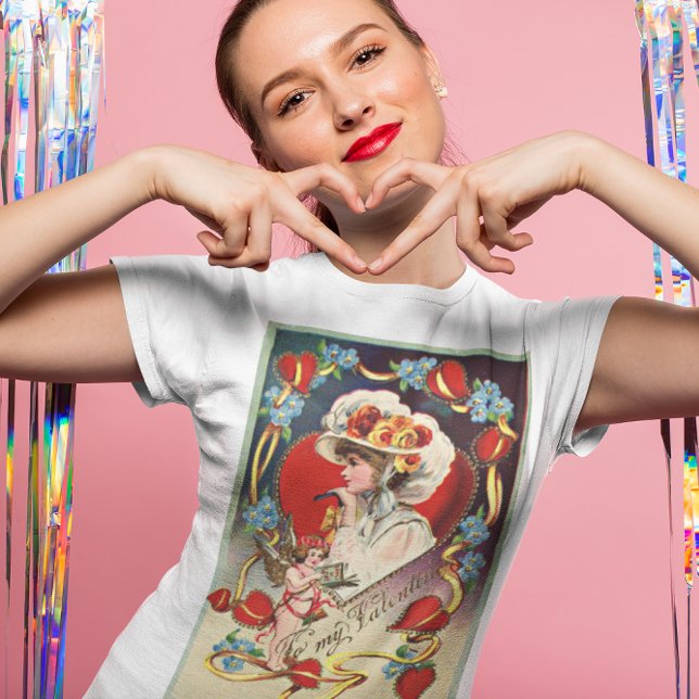 T-shirt vintage Lady My Valentine Women's Light (Vintage Lady My Valentine Women's Light T-shirt)