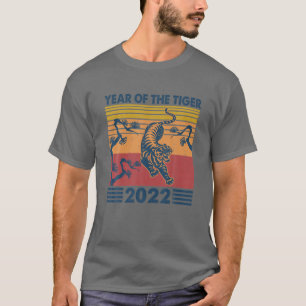 T-shirt Vintage L'Année Tigre Zodiac chinois Joyeux Nouvel
