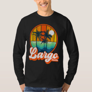 T-shirt Vintage Largo Florida Summer Family Vacances Plage