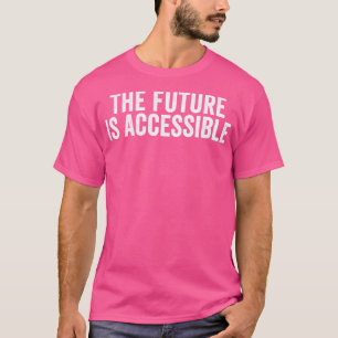 T-shirt Vintage L'avenir est accessible Tapisserie blanche
