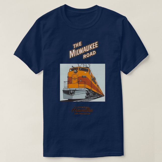 T-shirt Vintage Le Milwaukee Road 1 (Design devant)