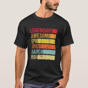 T-shirt Vintage légendaire Épopée stupéfiante depuis mars